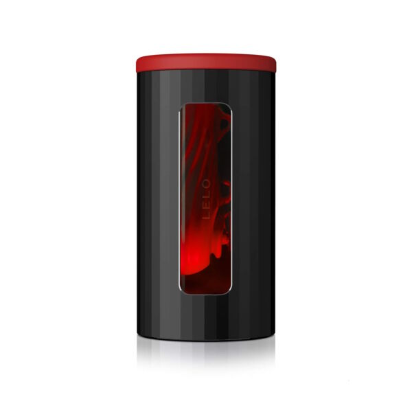 LELO F1s V2 - hanghullámos, interaktív maszturbátor (fekete-piros)