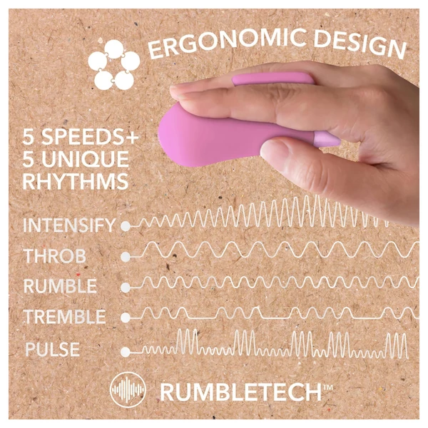 Blush Gaia - stimuláló ujjvibrátor (lila)