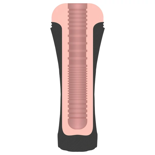 JamyJob - élethű műpunci tokban (fekete-natúr)