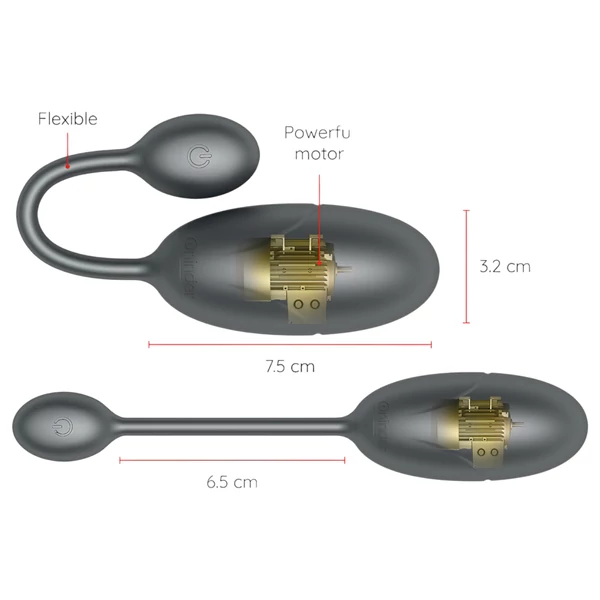 Oninder Tokyo - okos vibrációs tojás (fekete)