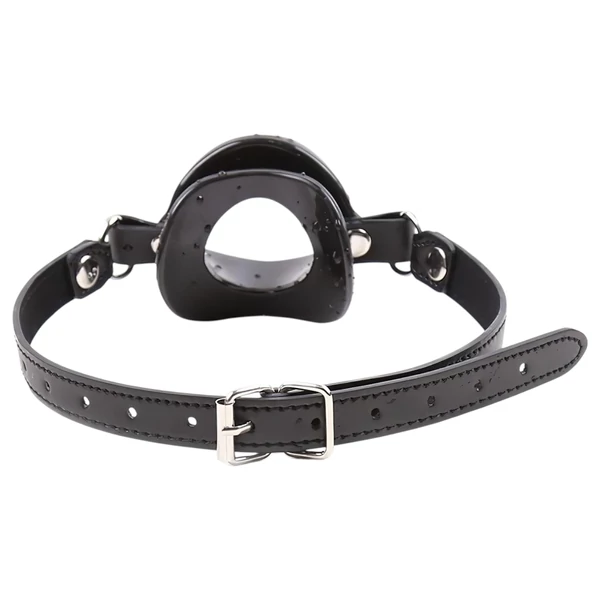 Latetobed - száj formájú szilikon szájpecek (fekete)