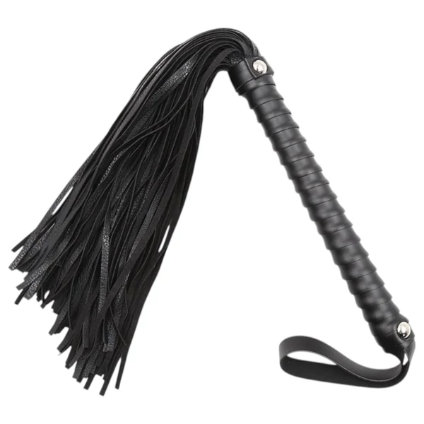 Latetobed - textúrált ostor - fekete (48cm)
