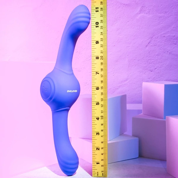 Evolved Our Gyro Vibe - akkus, rázó dupla vibrátor (lila)