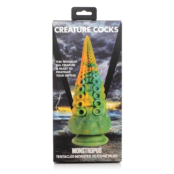 Creature Cocks Monstropus - dildó - 22cm (sárga)