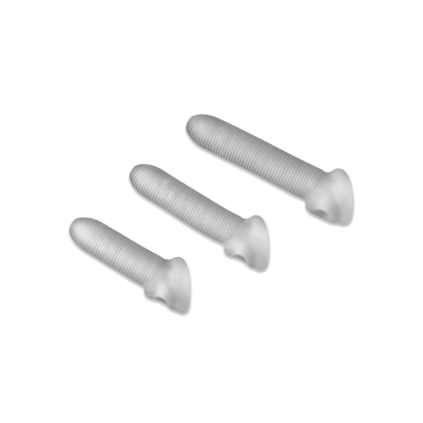 Fat Boy Micro Ribbed - péniszköpeny (17cm) - fehér