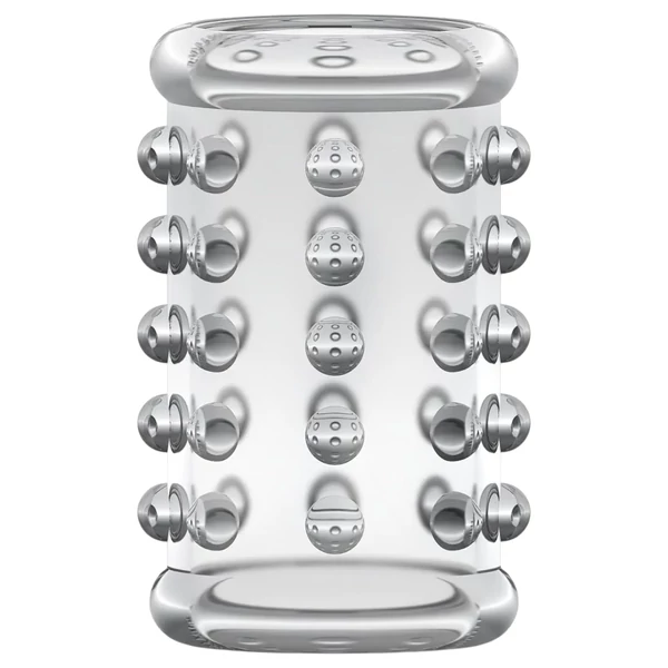 Stay Hard - pöttyös péniszmandzsetta (átlátszó)