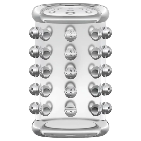 Stay Hard - pöttyös péniszmandzsetta (átlátszó)