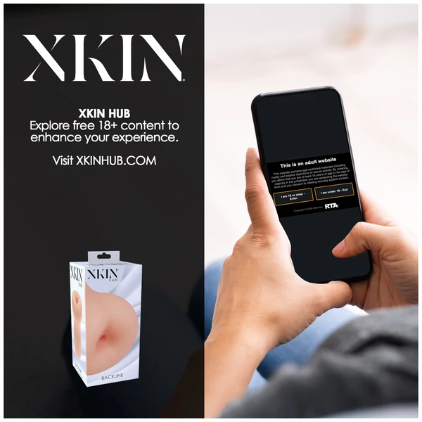 XKIN - élethű műpopsi maszturbátor - M (natúr)
