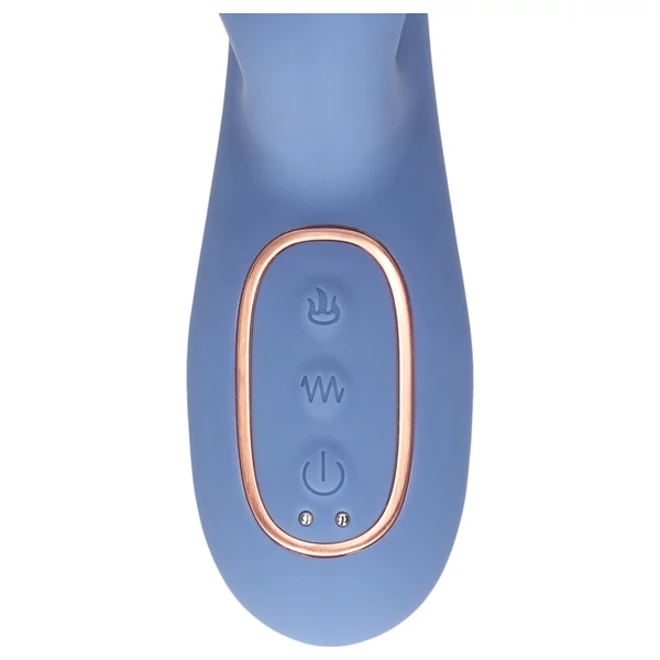 Loveline - melegítő lökő vibrátor (kék)