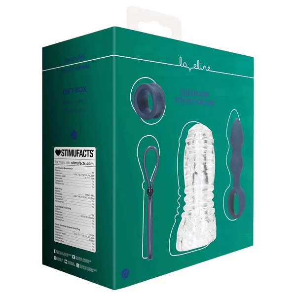 Loveline (S)explore - szexjáték szett férfiaknak (kék)