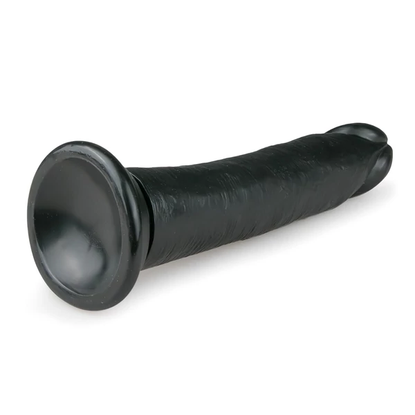 Easytoys - tapadókorongos élethű dildó (20,5cm) - fekete