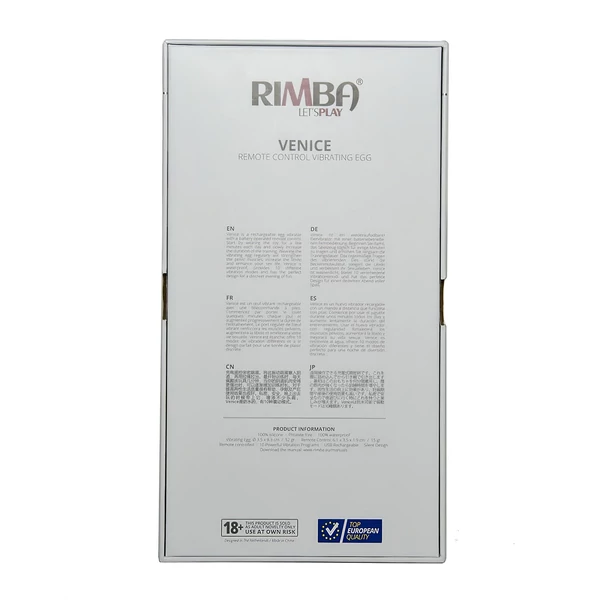 Rimba Venice - akkus, rádiós vibrációs tojás (lila)