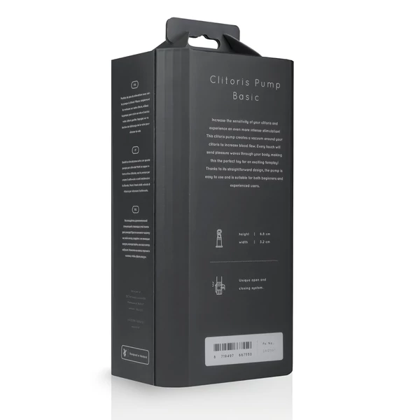 Saiz Basic - klitorisz pumpa (átlátszó-fekete)