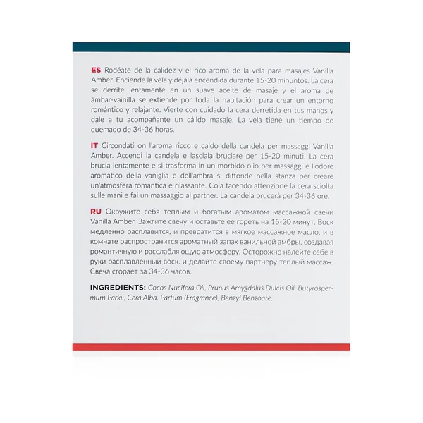 Exotiq - masszázsgyertya - vanília-amber (200g)