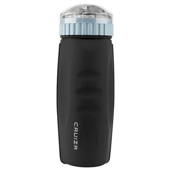 CRUIZR CM05 - akkus, lökő-szívó maszturbátor (fekete-kék)