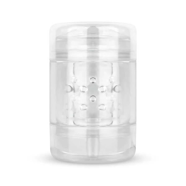 FPPR. - kétvégű maszturbátor - punci & száj (átlátszó)