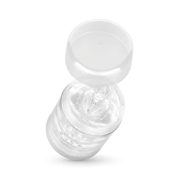 FPPR. - kétvégű maszturbátor - punci & száj (átlátszó)