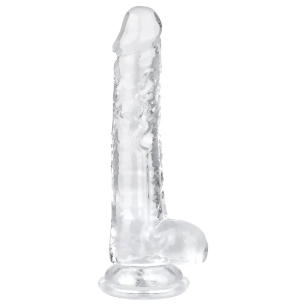 EasyToys - herés dildó - 17cm (átlátszó)