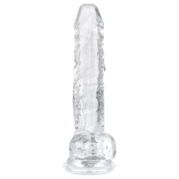 EasyToys - herés dildó - 17cm (átlátszó)