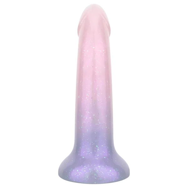 EasyToys Mermaid - csillámos dildó - 15cm (pink)