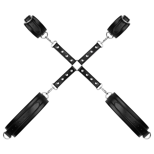 Bedroom Fantasies - csukló- és comb bilincs (fekete)