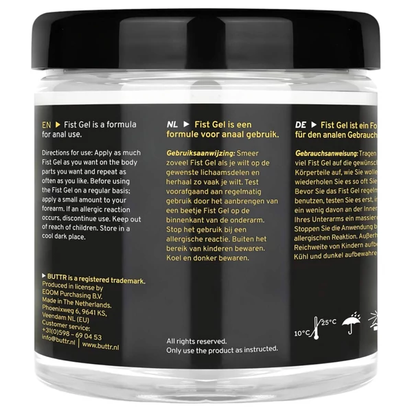 BUTTR - tapadásmentes öklöző (fisting) gél (500ml)