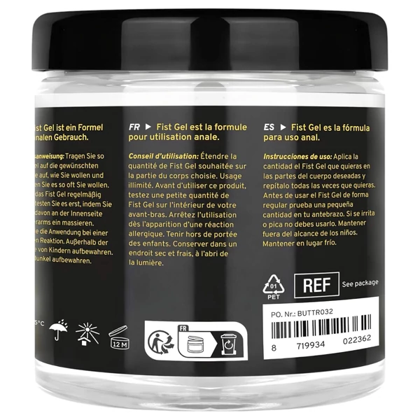 BUTTR - tapadásmentes öklöző (fisting) gél (500ml)