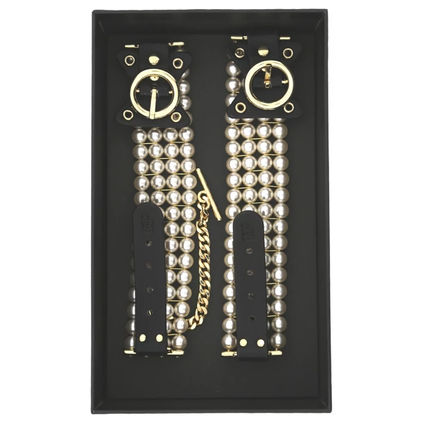 Allure - gyöngyös bokabilincs (fekete)