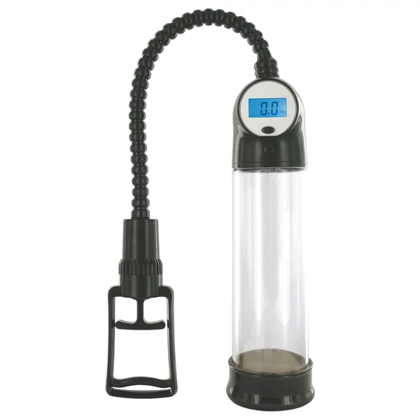 XLSUCKER - digitális potencia- és péniszpumpa (átlátszó)