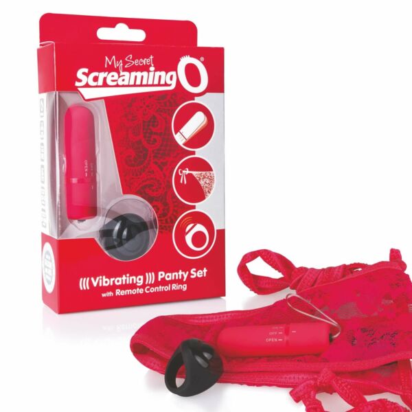 MySecret Screaming Pant - rádiós vibrációs bugyi (piros)