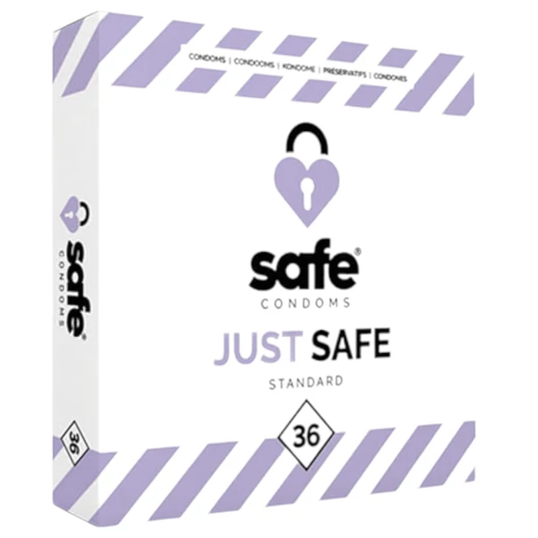 SAFE Just Safe - standard óvszer - vanília (36db)