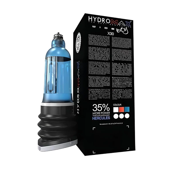 Bathmate Hydromax 7 Wide - hidraulikus péniszpumpa (kék)