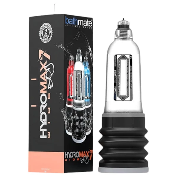 Bathmate Hydromax 7 Wide - hidraulikus péniszpumpa (átlátszó)