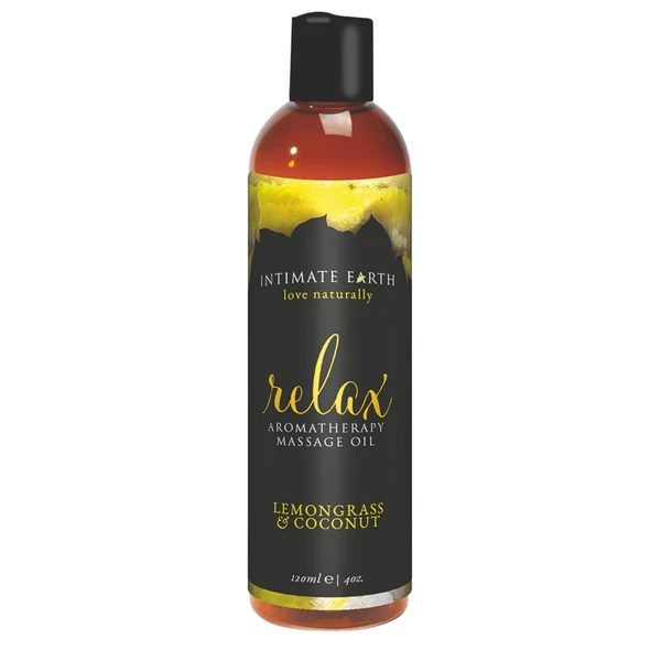 Intimate Earth Relax - masszázsolaj - citromfű-kókusz (240ml)