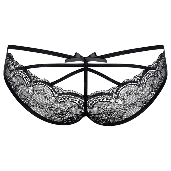 Obsessive Frivolla - pikáns női csipke bugyi - fekete