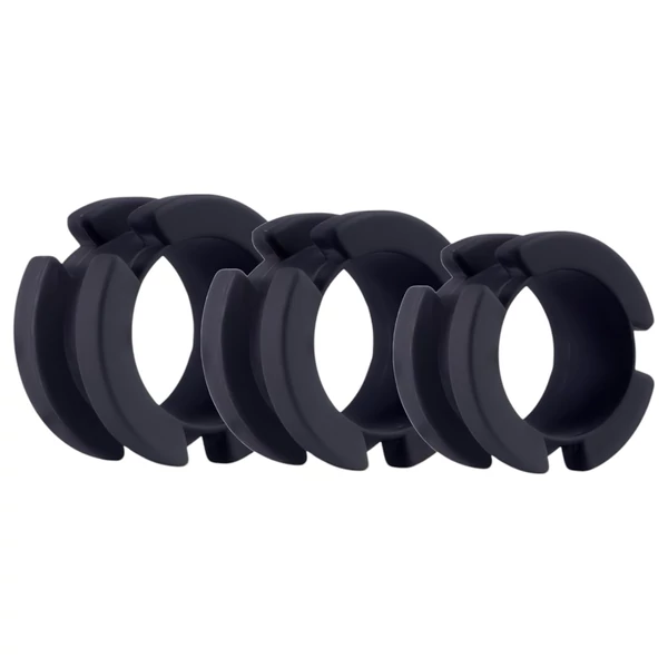 LOCK A WILLY - szilikon pénisz ketrec lakattal (fekete)