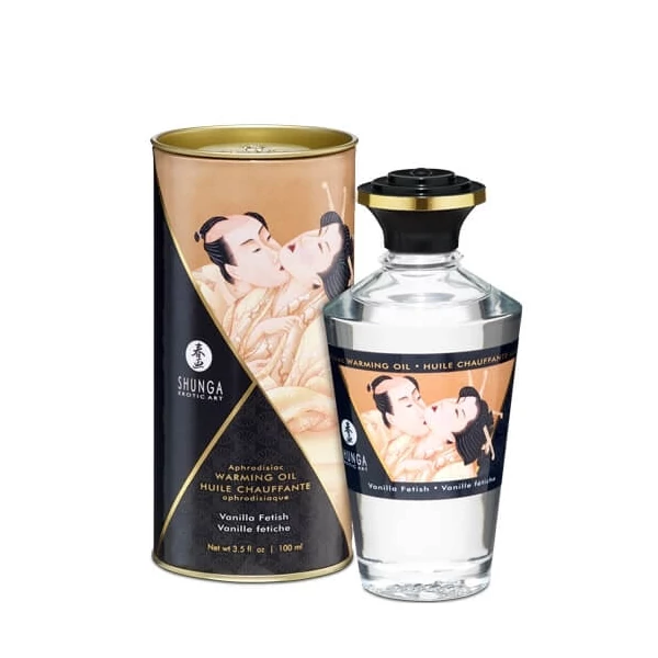 Shunga - melegítő hatású masszázsolaj - vanília (100ml)