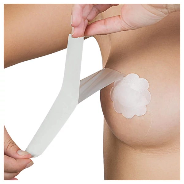 Bye Bra Perfect A-F - láthatatlan mellemelő tapasz - nude (12db)