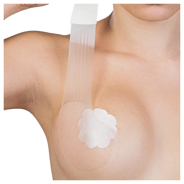 Bye Bra Perfect A-F - láthatatlan mellemelő tapasz - nude (12db)