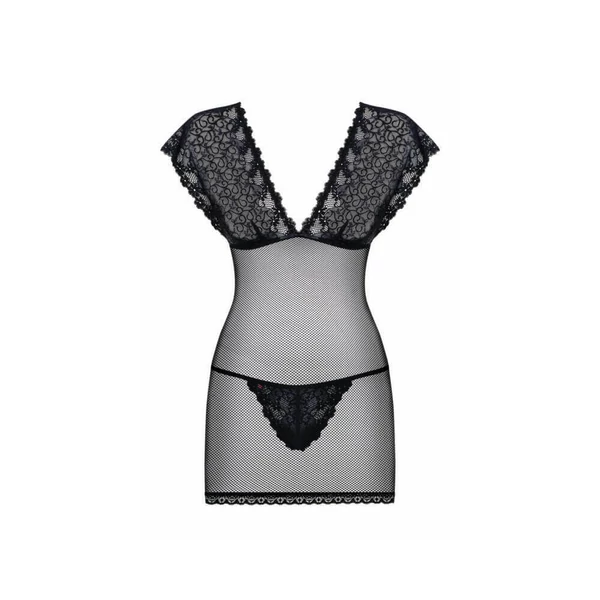 Obsessive Imperia - necc hálóruha tangával (fekete)