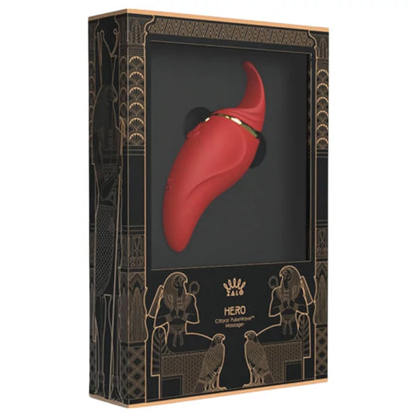 ZALO Hero - akkus, vízálló csikló vibrátor (piros)