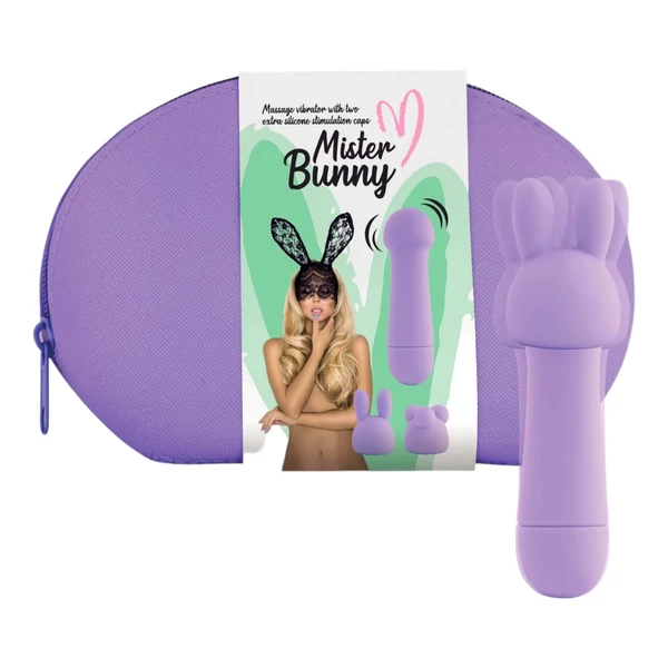FEELZTOYS Mister bunny - mini masszírozó vibrátor szett (lila)