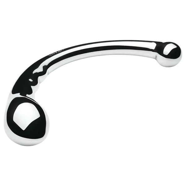 Le Wand - kétvégű rozsdamentes acél dildó (ezüst)